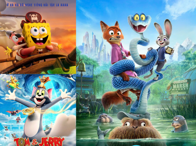 Các phim hoạt hình và thiếu nhi duy trì doanh thu ổn định, phục vụ nhóm khán giả gia đình dịp nghỉ lễ