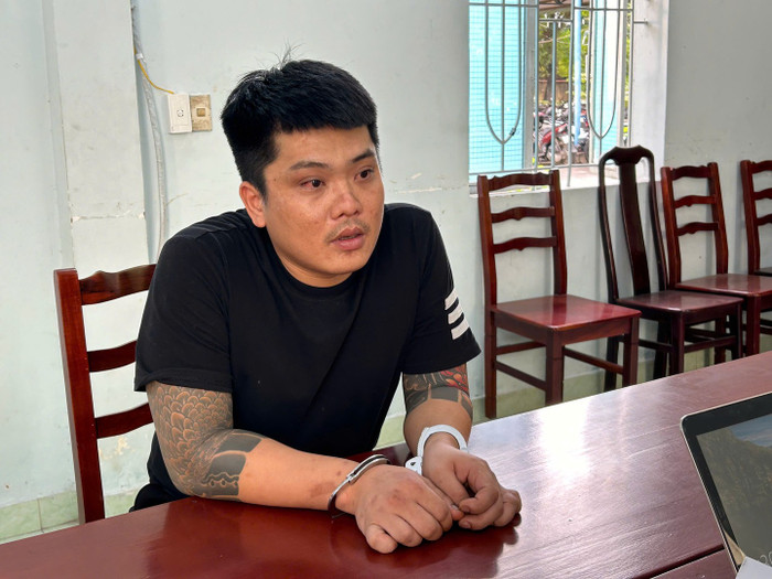 Đối tượng Huỳnh Cao Cường tại Cơ quan Công an&nbsp;