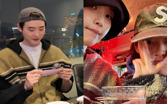 IU và Lee Jong Suk được 'soi' mặc áo đôi trong những ngày đầu năm. Ảnh: Yahoo News