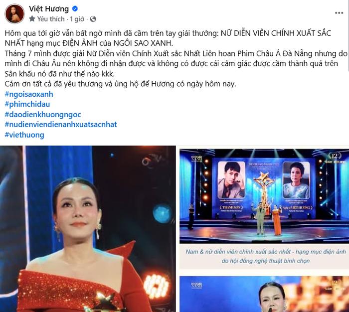 Việt Hương xuất hiện trở lại với bài đăng trên mạng xã hội đánh dấu khoảnh khắc 'phá vỡ im lặng' sau thời gian kín tiếng