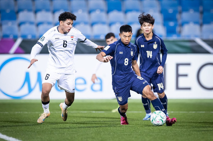 U23 Thái Lan suýt thắng U23 Iraq. Ảnh: AFC