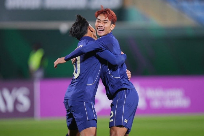 U23 Thái Lan đã có trận đấu đầy nỗ lực. Ảnh: FAT