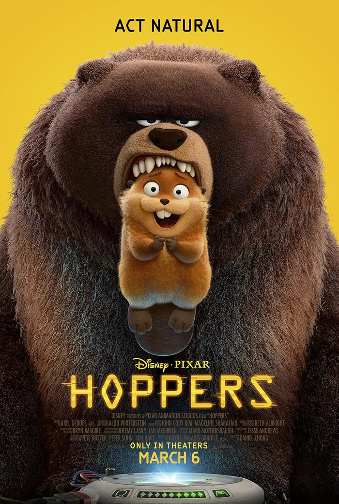 Poster phim “Hoppers” - Ảnh: Pixar/IMDb