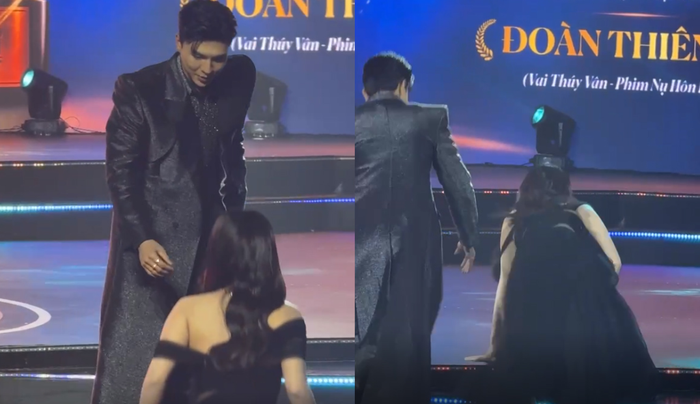 Khoảnh khắc té ngã của Đoàn Thiên Ân xuất hiện trên sân khấu Ngôi Sao Xanh 2025 bất ngờ trở thành tâm điểm tranh luận.