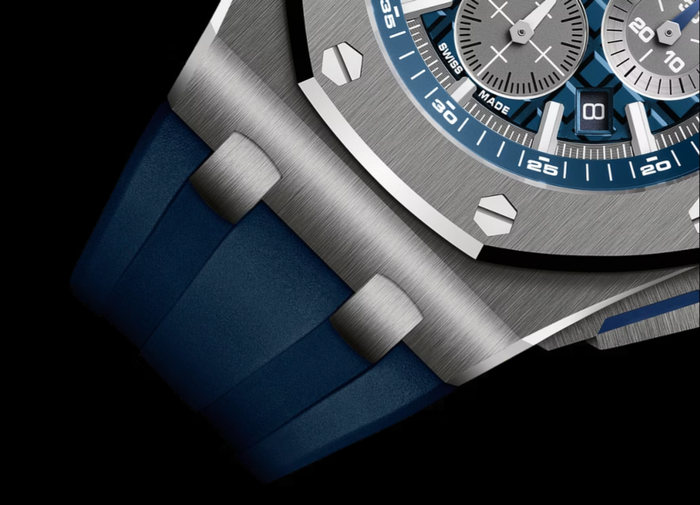 Dây đeo trên chiếc đồng hồ của trung vệ Duy Mạnh là điểm nhấn đáng chú ý. (Ảnh: Audemar Piguet)