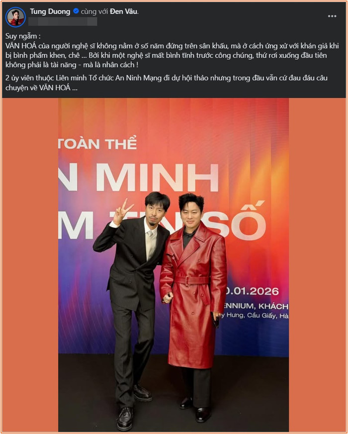 Tùng Dương: 'Nghệ sĩ mất bình tĩnh trước công chúng, thứ rơi xuống đầu tiên là nhân cách' Ảnh 1