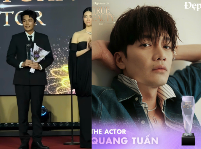Quang Tuấn được vinh danh tại Đẹp Awards 2025, ghi nhận một năm làm nghề bền bỉ nhưng cũng mở ra áp lực mới sau đỉnh cao phòng vé