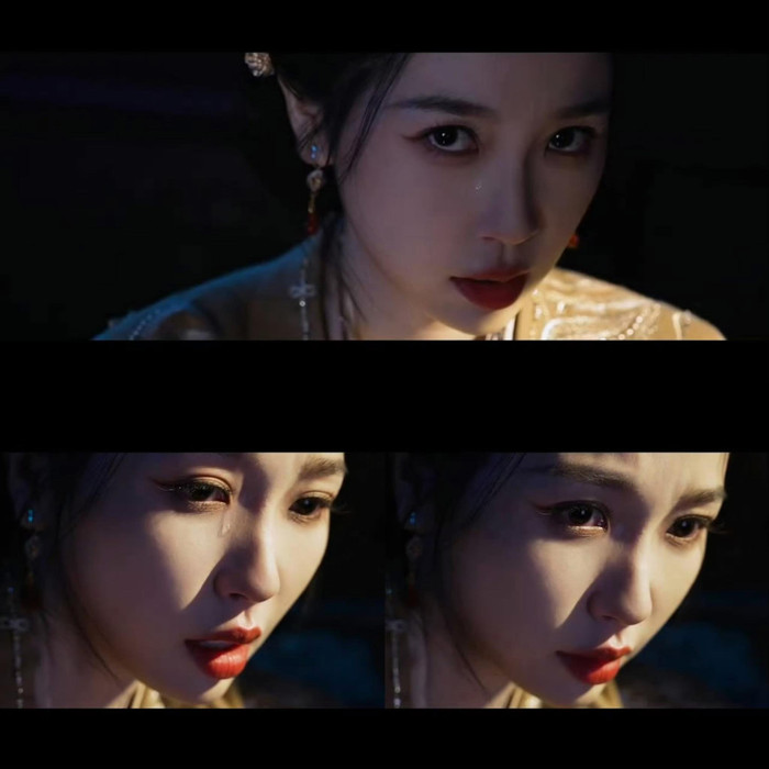 Netizen nhận xét Ngu Thư Hân khóc không cảm xúc (Ảnh: Weibo).