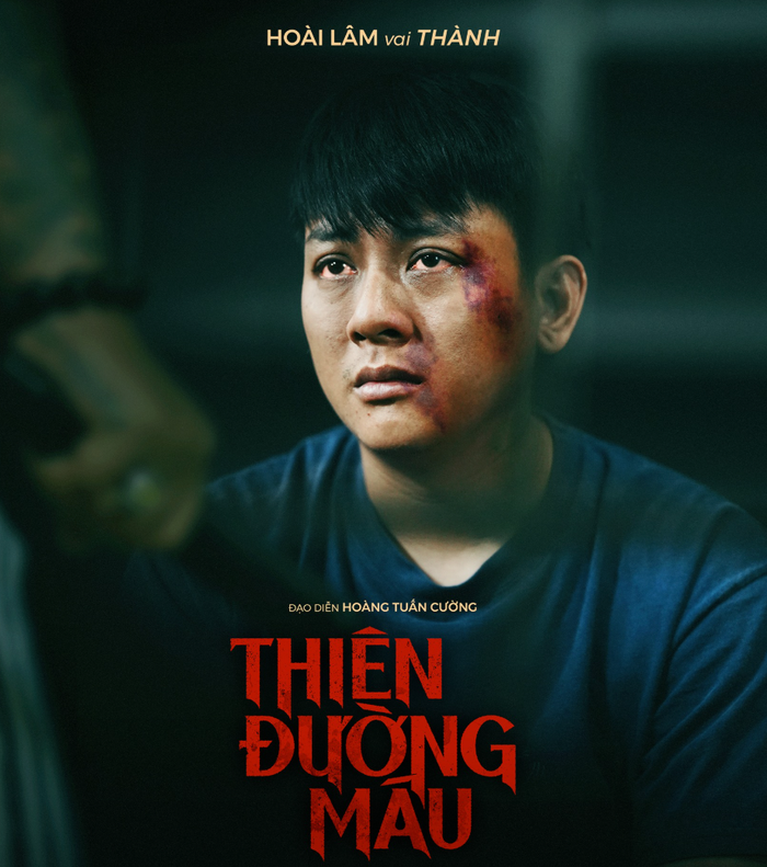 Hoài Lâm đảm nhận vai Thành - một nạn nhân của đường dây buôn người trong Thiên Đường Máu (Ảnh: FBNV).