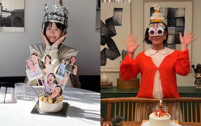 Son Ye Jin hạnh phúc đón sinh nhật cùng gia đình nhỏ. Ảnh: IGNV