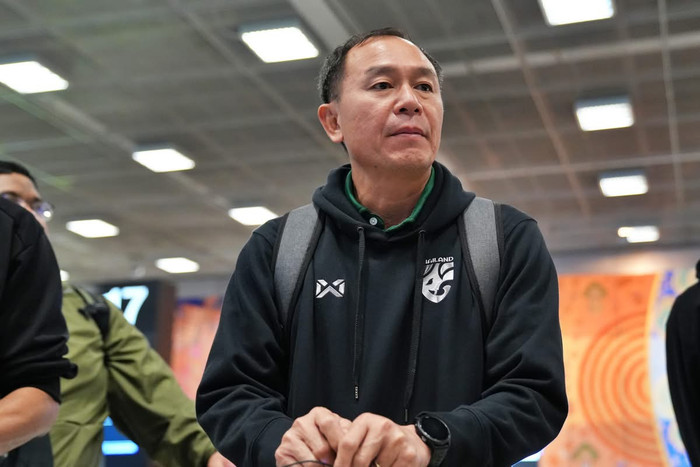 Về Thái Lan, HLV Thawatchai nói rằng U23 Thái Lan coi U23 châu Á 2026 là bài học lớn cho tương lai. Ảnh: FAT
