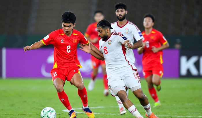 AFC ngợi khen bản lĩnh U23 Việt Nam sau chiến thắng nghẹt thở trước U23 UAE. Ảnh: AFC
