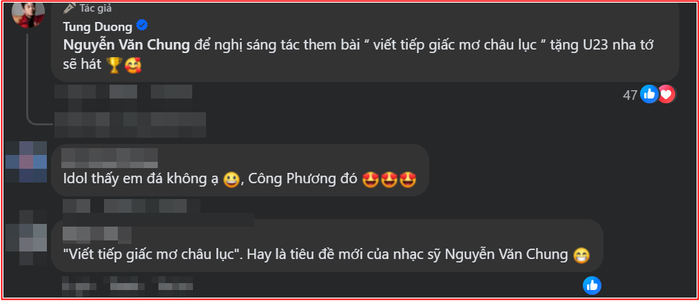 Tùng Dương gọi tên nhạc sĩ Nguyễn Văn Chung sau chiến thắng của U23 Việt Nam Ảnh 3