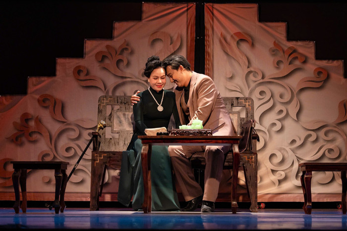 Việt Hương khi tham gia một sân khấu kịch. Ảnh: FBNV