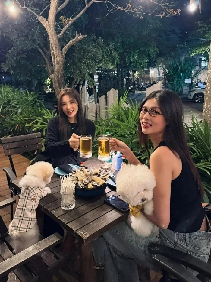 Kỳ Duyên đăng ảnh cùng Thiên Ân ngay dịp đầu năm mới.