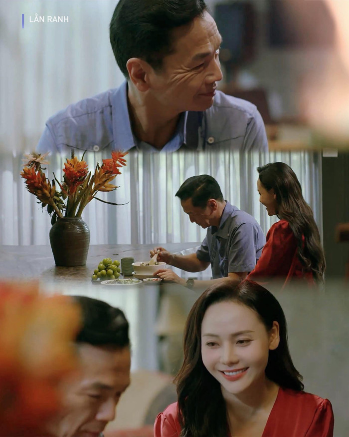 Trong phim, Huyền Trang là người tình của NSND Trung Anh (Ảnh: FBNV)