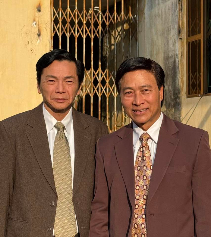 NSND Trung Anh hé lộ về dự án điện ảnh mới với diễn viên Quốc Tuấn (Ảnh: FBNV).