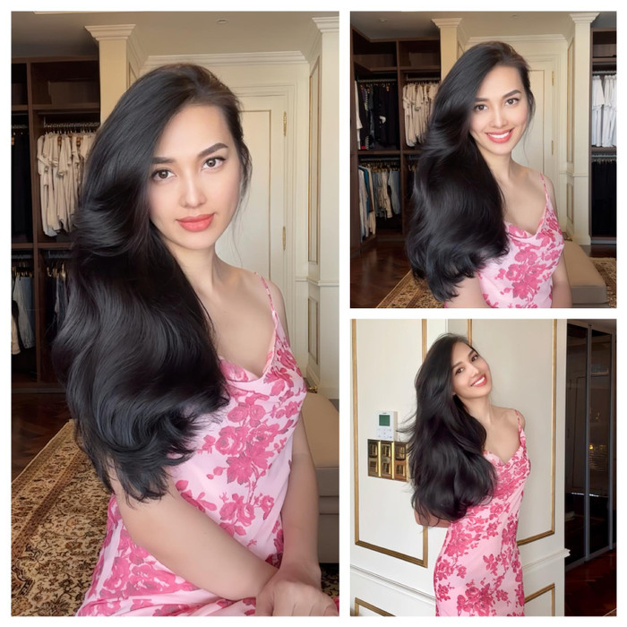 Trên trang cá nhân, cô còn chia sẻ về các sản phẩm chăm sóc tóc để khắc phục tình trạng rụng tóc, sở hữu mái tóc dày bóng khỏe.&nbsp;