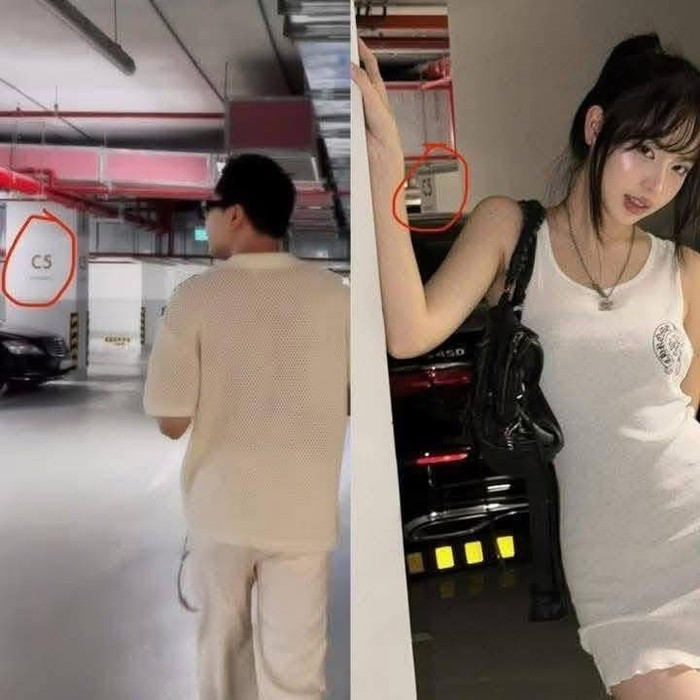 Thanh Thủy và Trịnh Thăng Bình vô tình được cho là check-in chung một địa điểm. Ảnh chụp màn hình