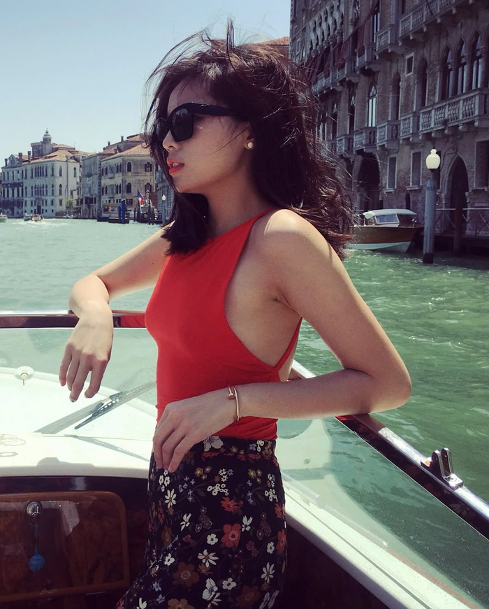 Kỳ Duyên tự tin khoe vóc dáng thon thả trong tấm hình chụp năm 2016. Ảnh: IGNV