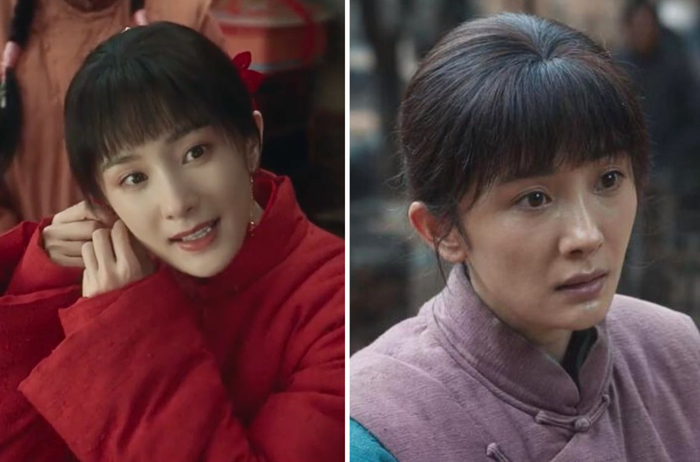 Dương Mịch trong vai Ninh Tú Tú thời còn là tiểu thư và khi đã trở thành nông phụ