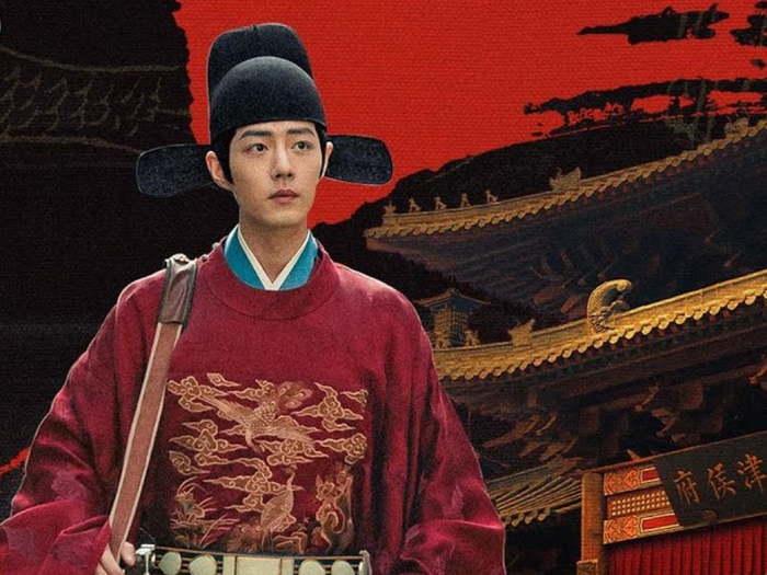 Tiêu Chiến trong vai Tàng Hải với tạo hình mưu sĩ