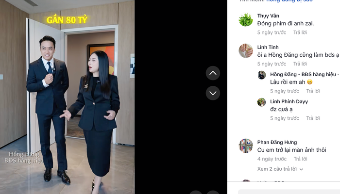 Hồng Đăng không giấu ý định làm sale bất động sản.