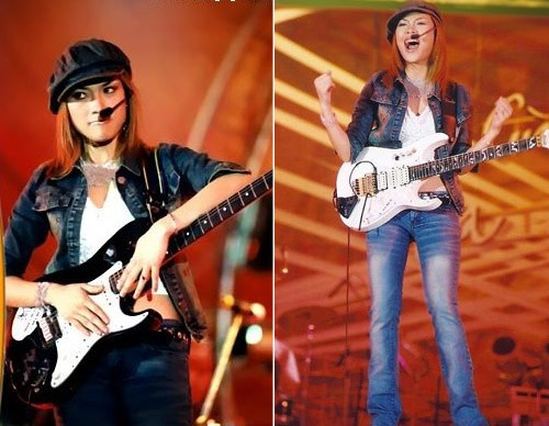 Hình ảnh Mỹ Tâm 'cực cháy' trong những tour diễn dành cho giới sinh viên.