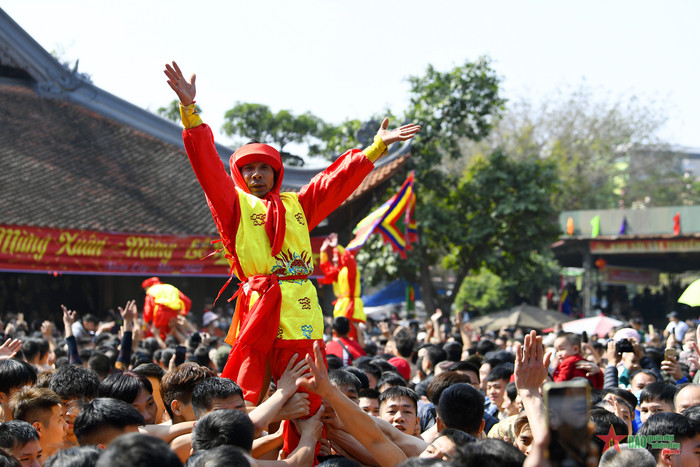 Hình ảnh trong lễ hội Đồng Kỵ ở Bắc Ninh. Ảnh: Báo Quân đội Nhân dân