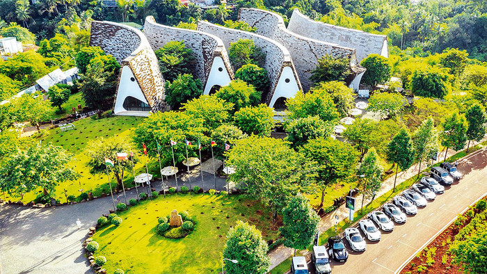 Khung cảnh đẹp mắt tại Bảo tàng Thế giới Cà phê. Ảnh: báo Nhân dân