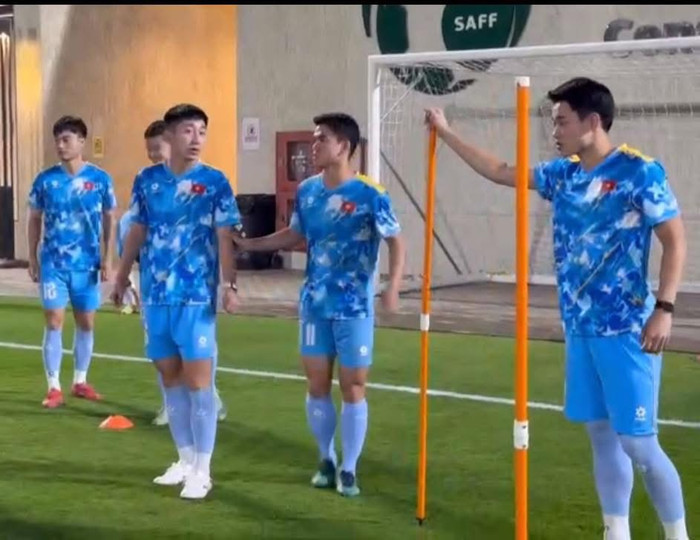 U23 Việt Nam đã có buổi tập đầu tiên tại Trung tâm huấn luyện của Liên đoàn Bóng đá Saudi Arabia, chính thức khởi động hành trình tại VCK U23 châu Á 2026. Ảnh: VFF