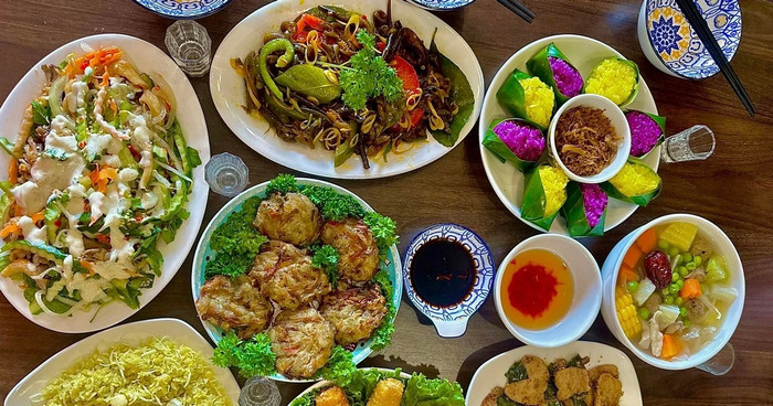 Mâm cúng chay rằm tháng 11 âm lịch. Ảnh minh hoạ