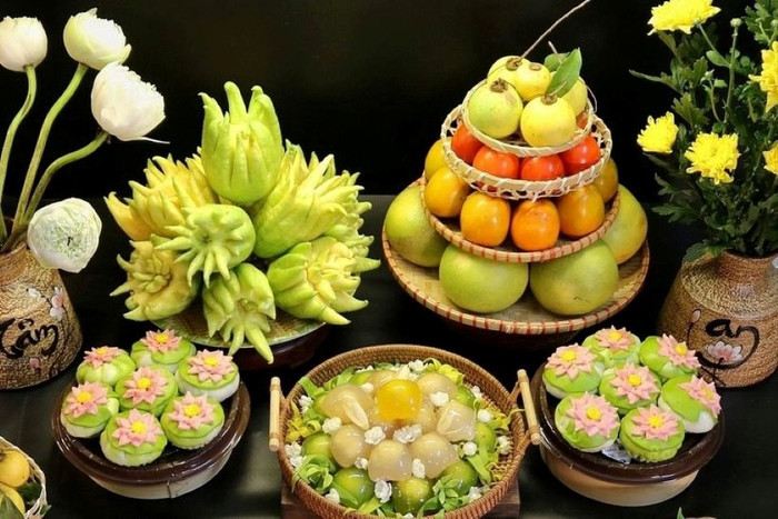 Mâm cơm cúng rằm tháng 11 âm lịch năm Ất Tỵ đầy đủ và đúng phong tục Ảnh 3