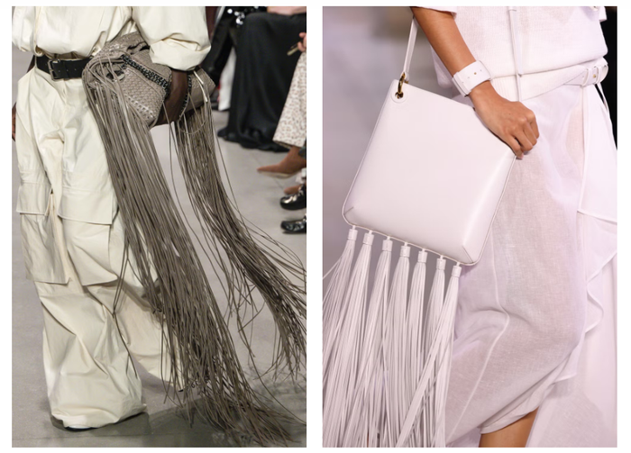 Túi xách thiết kế tua rua. Ảnh: Cosmopolitan