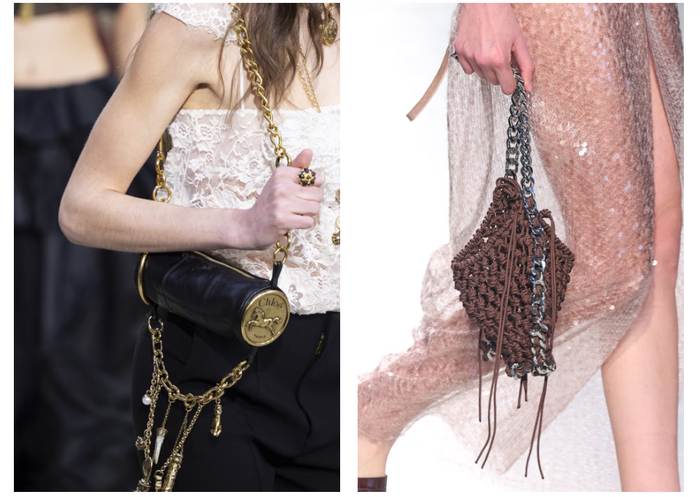 Túi xách có chi tiết kim loại. Ảnh: Cosmopolitan