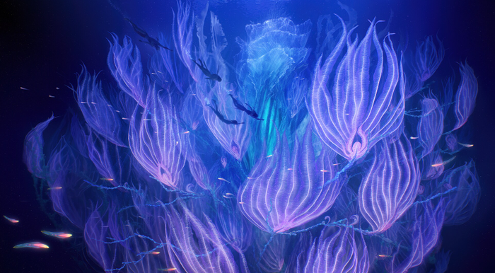 hông gian linh thiêng của Pandora dưới làn nước - nơi Eywa kết nối các linh hồn