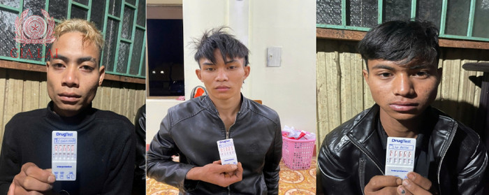 Rơ Châm Khơ̆t, Rơ Châm Bawnh, Siu Bích (từ trái sang). Ảnh: Công an tỉnh Gia Lai