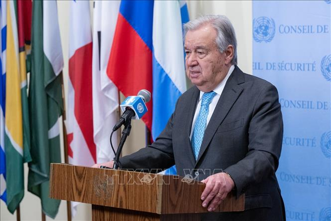 Tổng thư ký Liên hợp quốc António Guterres. Ảnh: THX/TTXVN