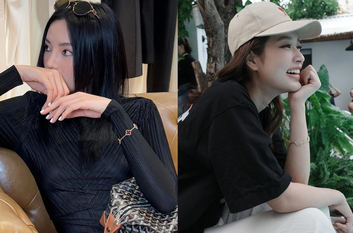 Vòng tay Van Cleef & Arpels của Kỳ Duyên và Thiên Ân. Ảnh: IGNV