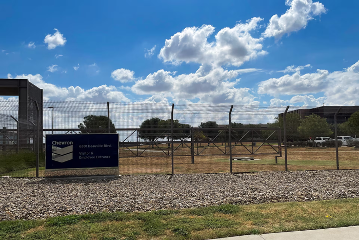 Văn phòng của Chevron tại hạt Midland, bang Texas, Mỹ, ngày 8/10/2025. Ảnh: Reuters/Arathy Somasekhar.