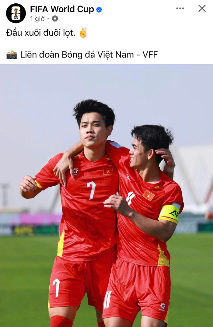 Liên đoàn Bóng đá thế giới (FIFA) bất ngờ có phản ứng thú vị sau khi U23 Việt Nam thắng Jordan.