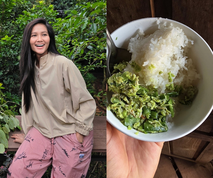 Hoa hậu H'Hen Niê chia sẻ về món đậu giã khiến cô cực thích, ăn cả tô cơm vẫn không ngán.