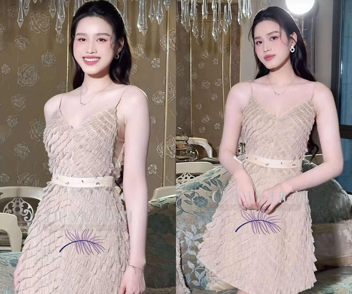 Đỗ Thị Hà tái xuất làng giải trí khi tham gia một sự kiện sau kết hôn. (Ảnh chụp màn hình từ TikTok ChumChum)