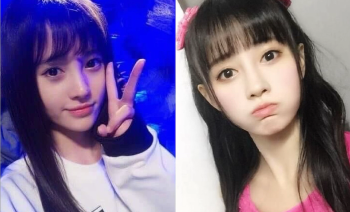 Cúc Tịnh Y thời chưa nổi tiếng mang nét nhỏ nhắn, gương mặt sáng, dễ nhận diện.