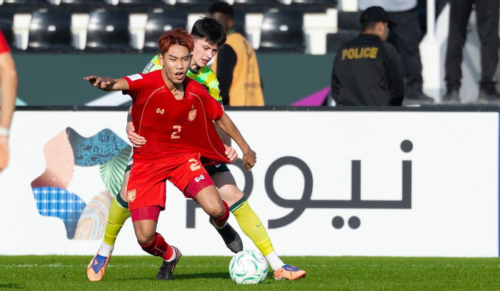 Trang chủ AFC đã bình luận về thất bại của U23 Thái Lan trước Australia. Ảnh: AFC