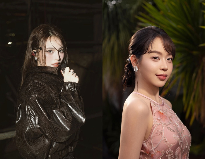 Màn tương tác gần gũi của 2 người đẹp Vbiz khi gặp nhau tại sự kiện khiến nhiều netizen thích thú.