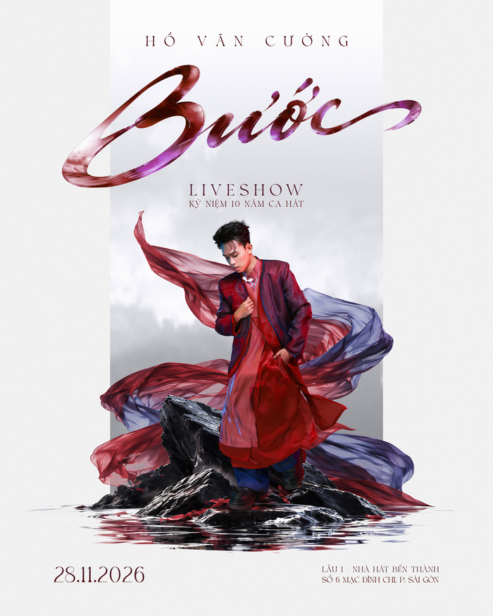 Poster chính thức cho liveshow Bước của Hồ Văn Cường.