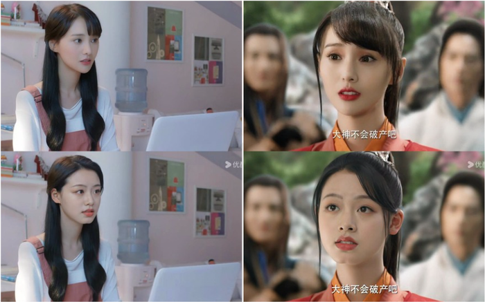 Trịnh Sảng bị AI thay mặt thành Vương Chu Duyệt, tên phim cũng đổi sang Nhất Tiếu Khuynh Thành.