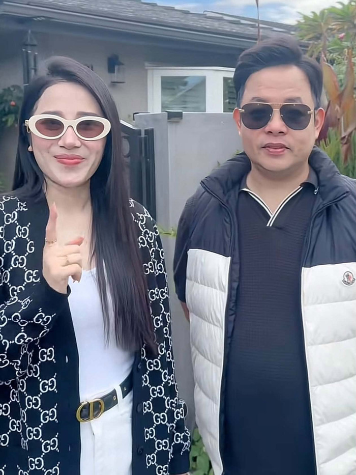 &nbsp;Tố My lần đầu tiên đến thăm nhà Quang Lê tại Mỹ.