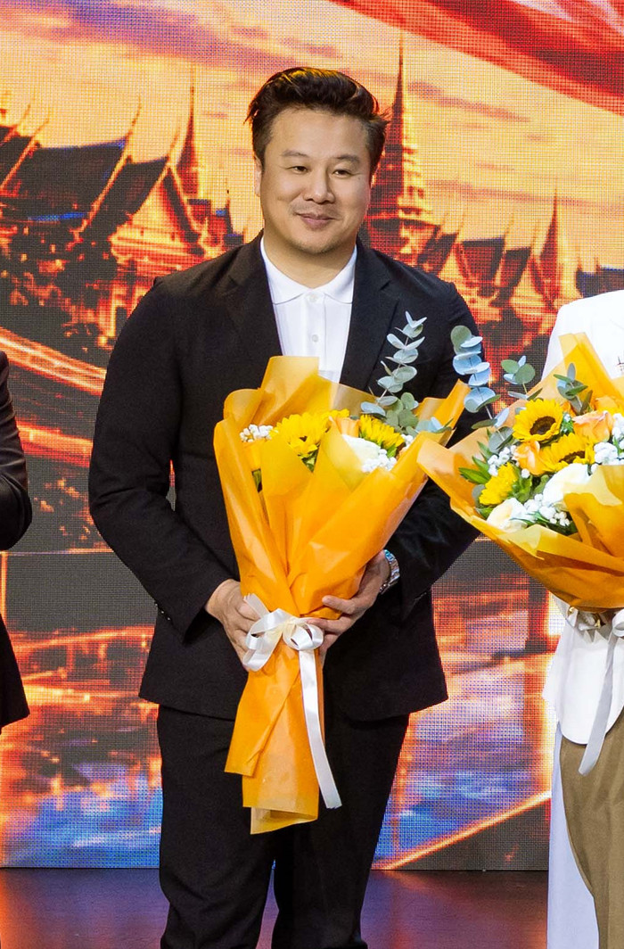 Thanh Bùi hiếm hoi xuất hiện trước truyền thông tại họp báo công bố giải thưởng Asia Top Awards 2026.